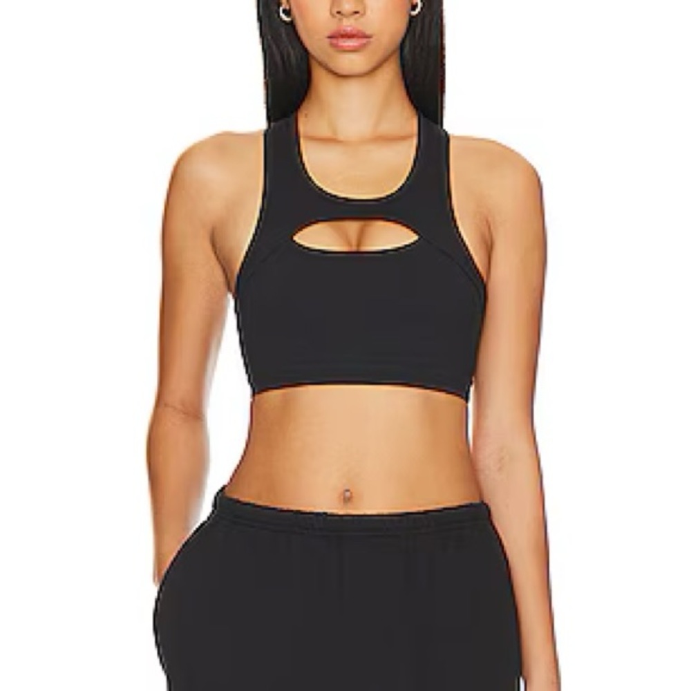 Camila Coehlo Black Cutout Sports Bra